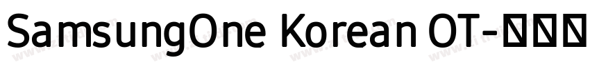 SamsungOne Korean OT字体转换 SamsungOne Korean OT字体转换